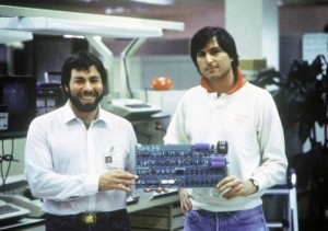 Steve and Wozniac with their Apple I